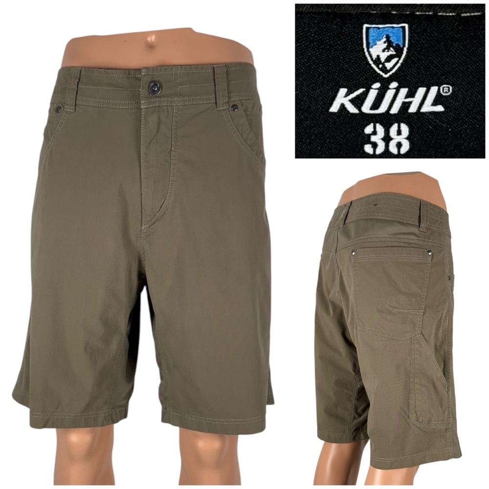 Kuhl Radikl Mens 38 Hiking Technical Shorts Brown Green Style 5068 Outdoor